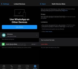 WhatsApp está probando la compatibilidad con varios dispositivos en su app para iOS