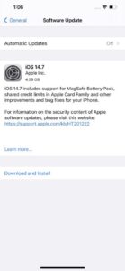 Lanzamiento de iOS 14.7 y iPadOS 14.7, obtenga los enlaces de descarga aquí