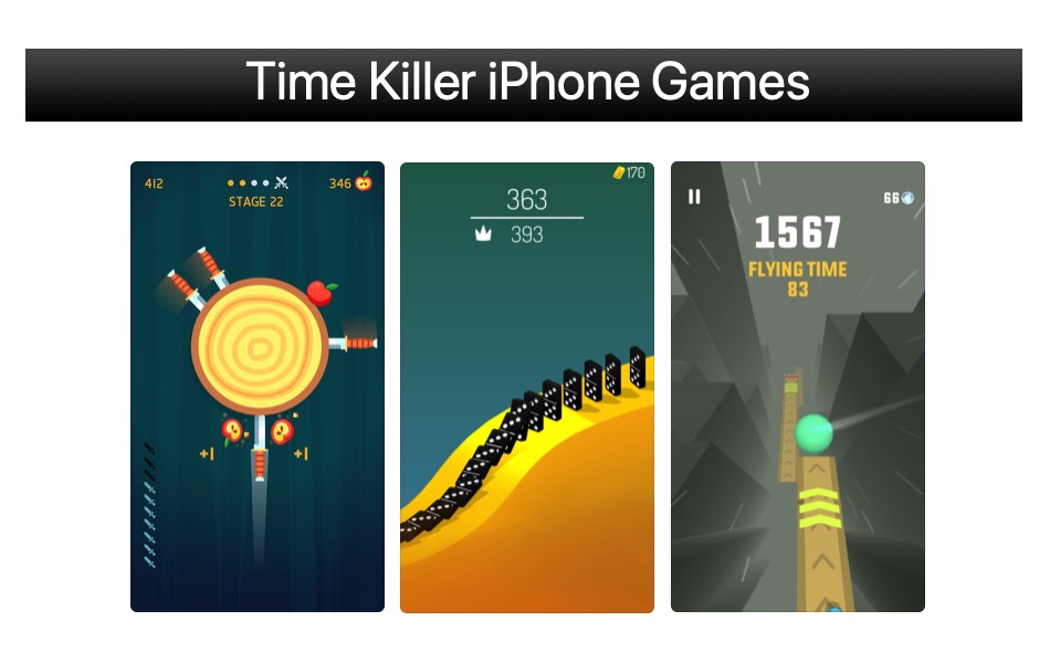 Los 10 mejores juegos para matar el tiempo que deberías jugar en el iPhone