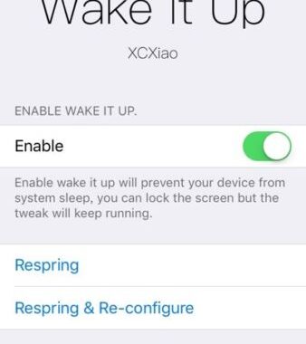 Agregar a la función Despertar a los dispositivos más antiguos con Wake It Up Tweak