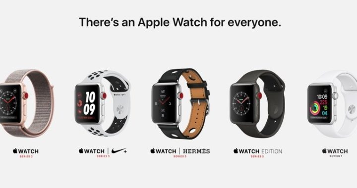 Alineación de Apple Watch 2018: Serie 3 por $399, no LTE Serie 3 por $329, Serie 1 por $249 y más