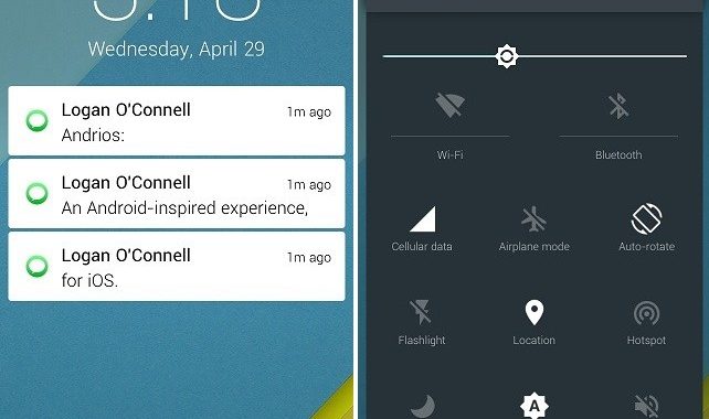 Andrios tweak trae la mejor experiencia Android para iOS que hemos visto nunca