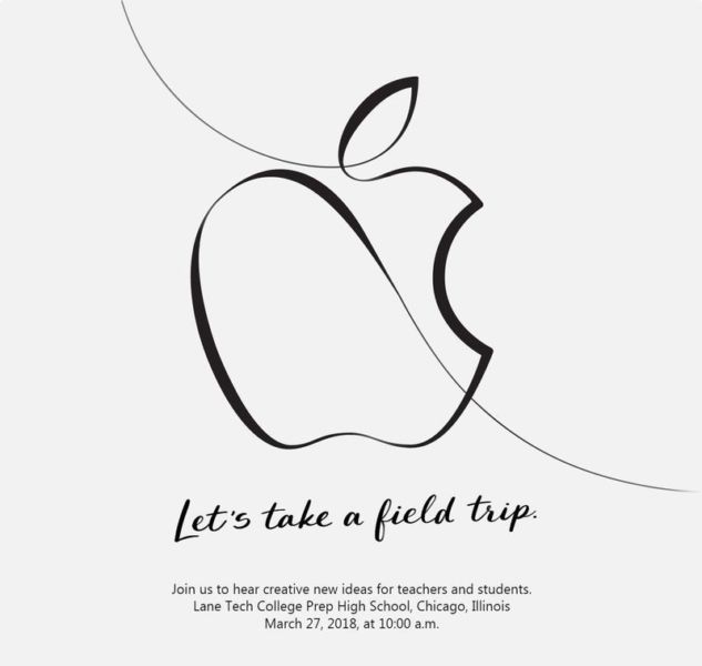 Apple anuncia un evento centrado en la educación para el 27 de marzo