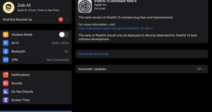Apple ha liberado iOS 13 e iPadOS 13 Developer Beta 6