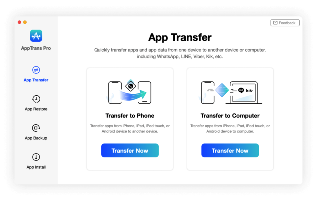 AppTrans facilita el traslado de aplicaciones y datos de aplicaciones del iPhone antiguo al nuevo