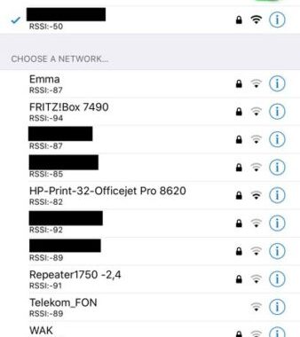 BoostedWiFi elimina las limitaciones del nivel de señal de iOS y añade información RSSI