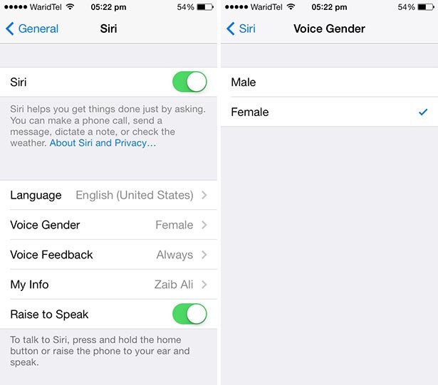 Cambia el género de Siri en iOS 7 en tu iPhone o iPad