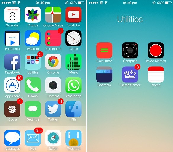 Cinco magníficos temas para iOS 7 que sustituyen a sus iconos