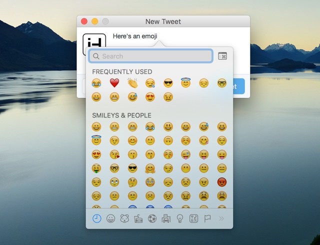Cómo acceder al menú emoji en cualquier lugar de Mac con un atajo de teclado