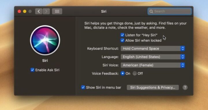 Cómo activar o desactivar "Hey Siri" en los Macs soportados