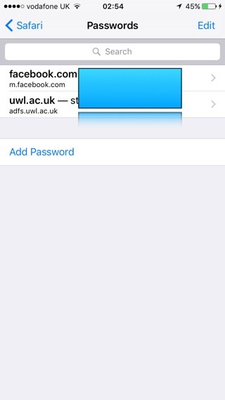 Cómo agregar, quitar y ver contraseñas guardadas en el navegador Safari de iOS