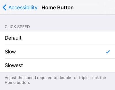 Cómo ajustar la velocidad del botón de inicio para hacer doble o triple clic en el iPhone y el iPad