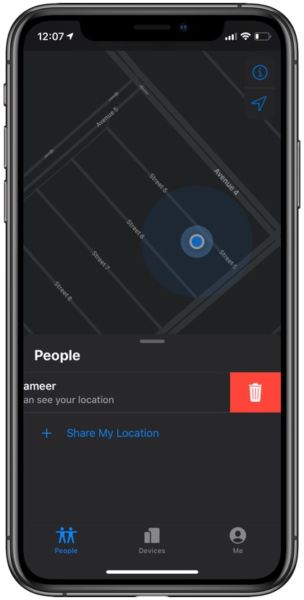 Cómo compartir la ubicación con un amigo utilizando Find My App