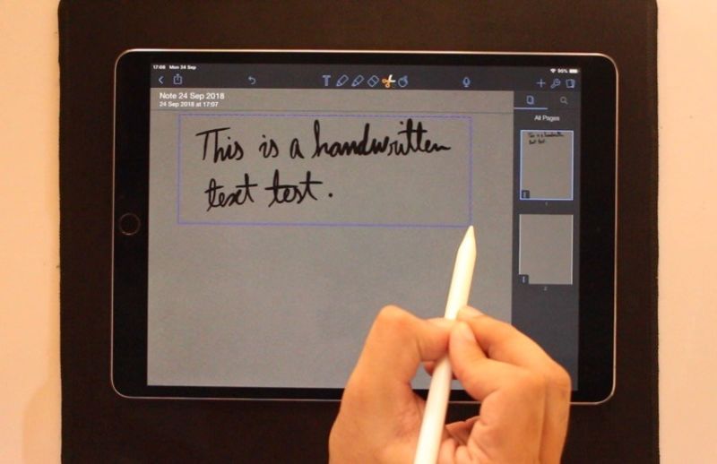 Cómo convertir texto escrito a mano en texto digital en el iPad (Video)