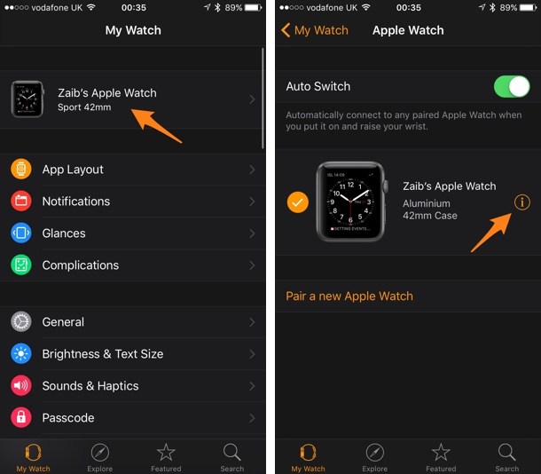 Cómo desacoplar tu Apple Watch con o sin iPhone