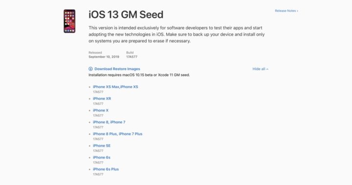 Cómo descargar e instalar iOS 13 GM en iPhone