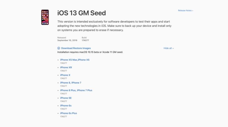 Cómo descargar e instalar iOS 13 GM en iPhone