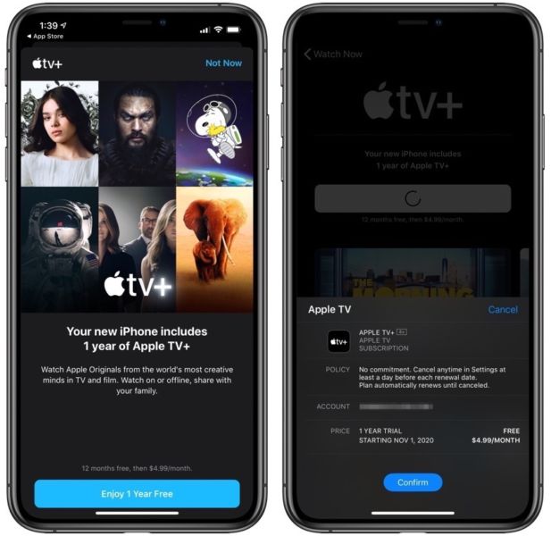 Cómo disponer de 1 año de suscripción gratis al Apple TV+ con un nuevo iPhone, iPad o Mac