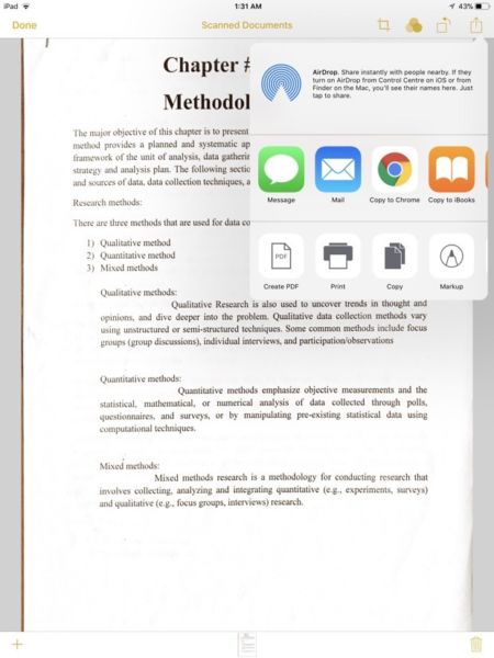 Cómo escanear un documento en el iPhone o iPad sin ninguna aplicación de terceros