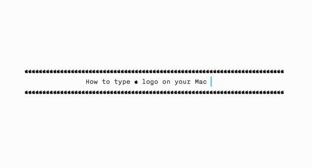 Cómo escribir el logotipo de Apple en el Mac, iPhone o iPad