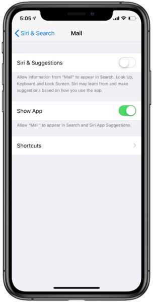 Cómo evitar que Spotlight busque en determinadas aplicaciones de iOS