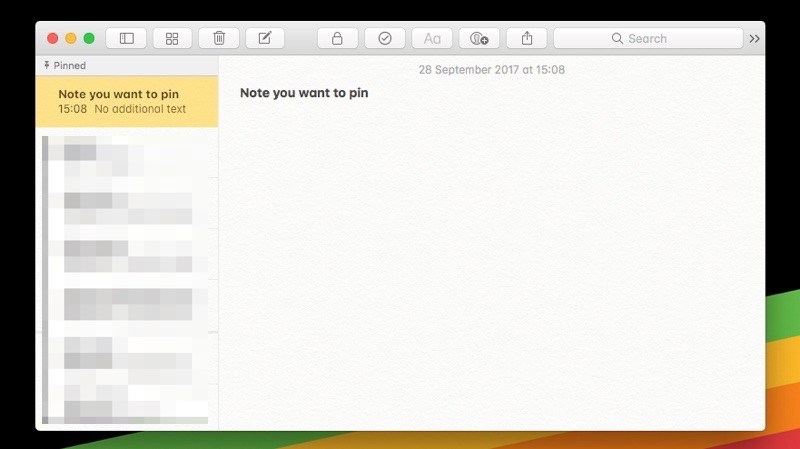 Cómo fijar notas en Notes App For iOS y macOS