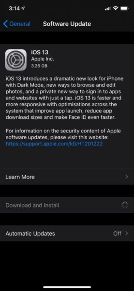 Cómo instalar iOS 13 Final y evitar iOS 13.1 Beta