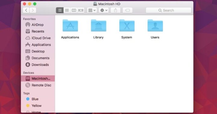 Cómo mostrar Macintosh HD en Finder Sidebar en macOS High Sierra o posterior