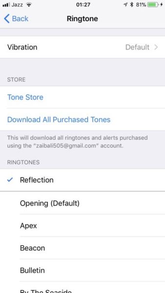Cómo obtener iPhone X Exclusivo Tono de llamada Reflection en cualquier iPhone