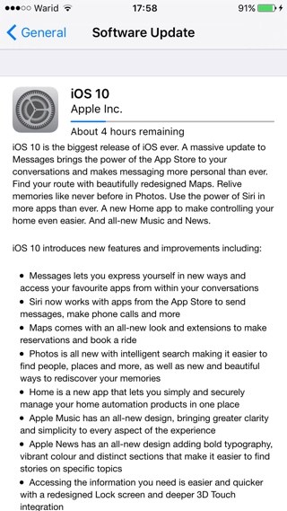 Cómo preparar el iPhone, iPad o iPod touch para el gran lanzamiento de iOS 10