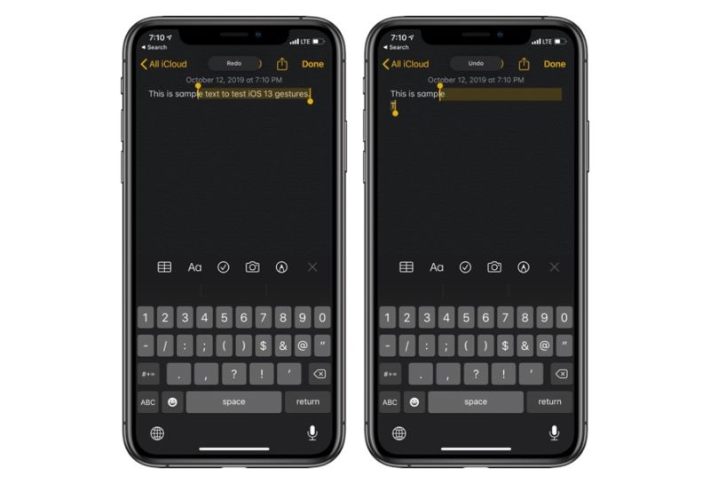 Cómo Rehacer o Deshacer Texto Con Deslizar Gestos En iOS 13