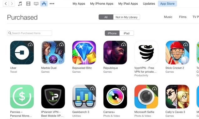 Cómo ver aplicaciones compradas y descargadas previamente en iTunes e iOS