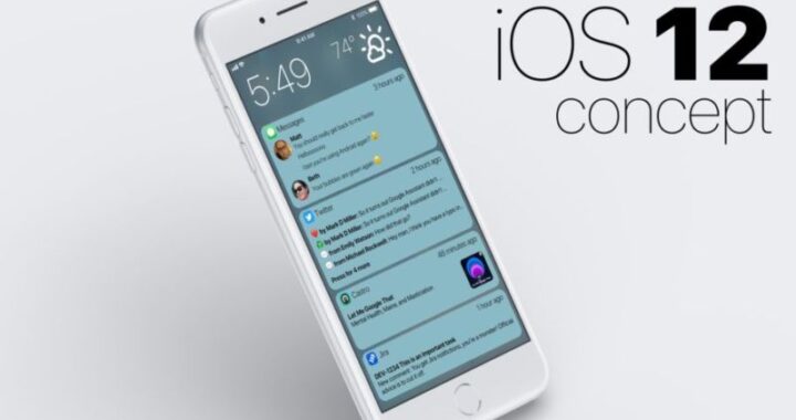 Concepto de notificaciones de iOS 12 Imagina alertas que no son un problema