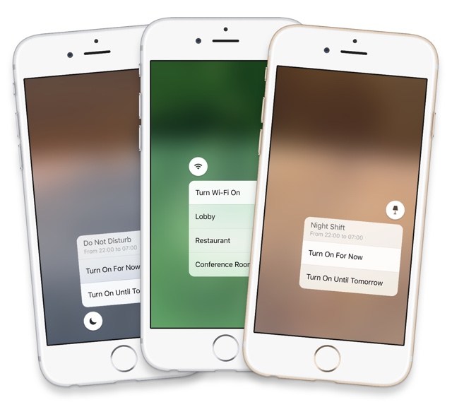 El concepto iOS 10 muestra cómo el Centro de Control puede aprovechar las ventajas del 3D Touch (vídeo)