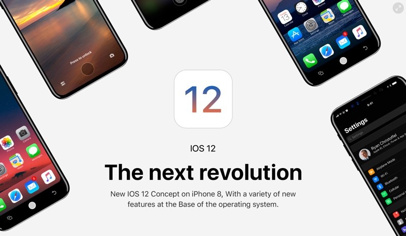 El desarrollador se imagina a iOS 12 ejecutándose en el iPhone 8 y tiene un aspecto increíble