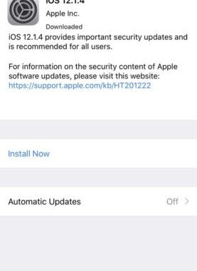 Enlaces de descarga de IPSW para la actualización de software de iOS 12.1.4