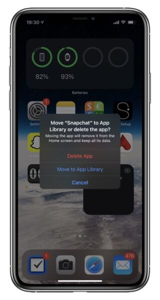 Faltan aplicaciones de iPhone en la pantalla de inicio