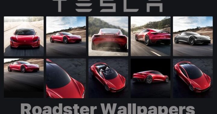 Fondos de pantalla de Tesla Roadster 2020 para iPhone X, iPad y Mac