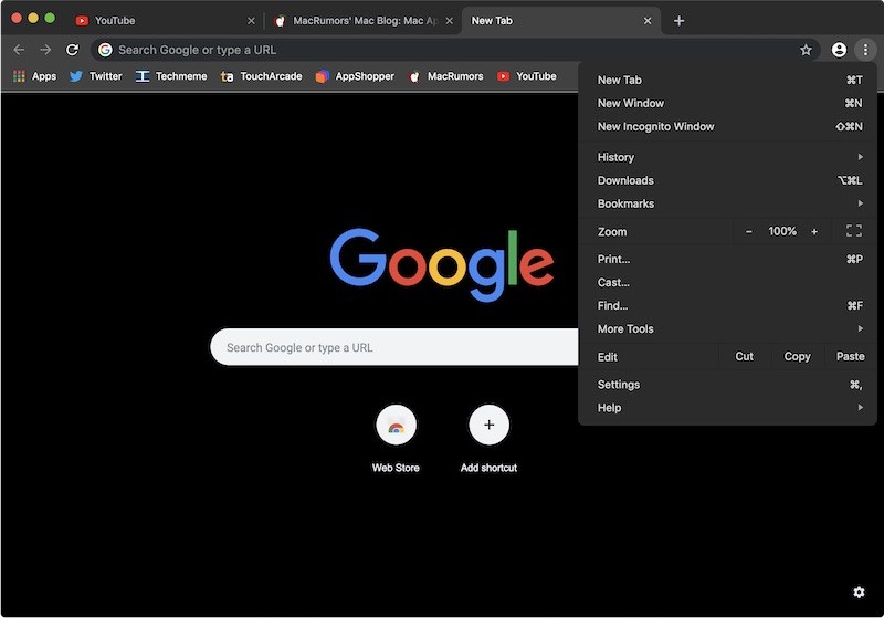 Google Chrome pronto será compatible con el modo oscuro de macOS Mojave