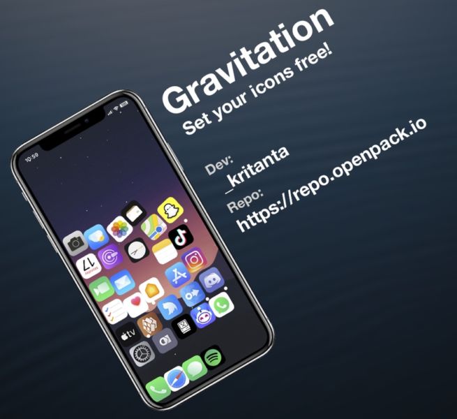 El ajuste de la gravedad trae un divertido efecto de gravedad a la pantalla de inicio del iOS 13