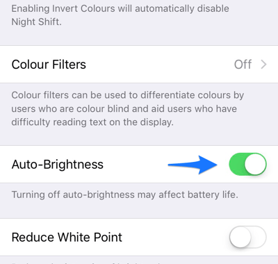 He aquí cómo desactivar el brillo automático en iOS 11