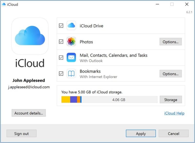 iCloud para Windows actualizado con soporte para la última versión de Windows 10