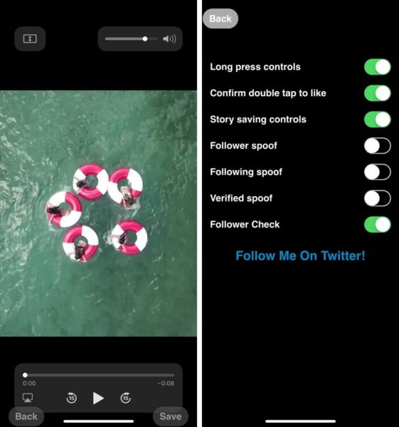 Ignify Tweak For Instagram le permite guardar la historia y los mensajes de otras personas