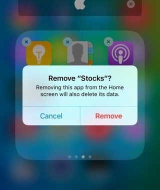 Inicio de iOS 10 Usted puede eliminar aplicaciones de iOS Stock (Sí, las acciones también!)