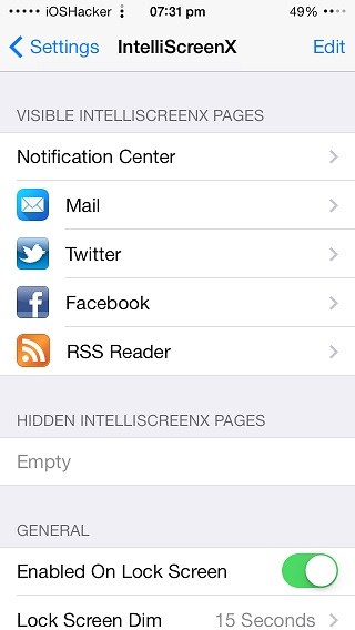 IntelliScreenX 7 para iOS 7 ahora disponible en Cydia, descárguelo y pruébelo gratis