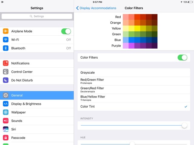 iOS 10 añade la función de filtros de color a la accesibilidad, esto es lo que hace
