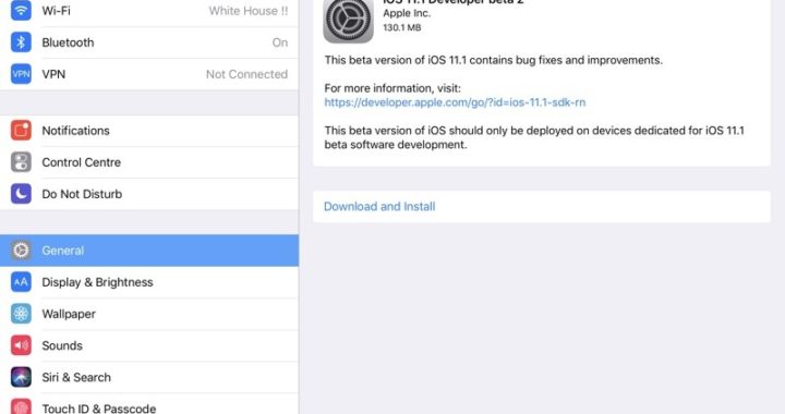 iOS 11.1 Developer Beta 2 Released, watchOS 4.1, macOS 10.13.1 y tvOS Betas También disponible