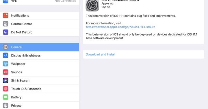 iOS 11.1 Developer Beta 4 Released Along With watchOS 4.1 Beta 4