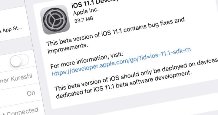 iOS 11.1 Developer Beta 5 ya está disponible junto con macOS y tvOS Betas