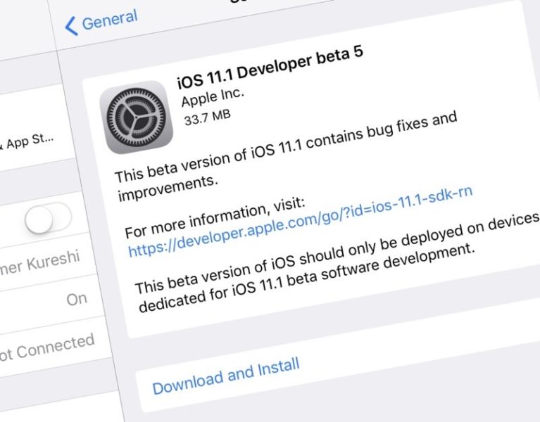 iOS 11.1 Developer Beta 5 ya está disponible junto con macOS y tvOS Betas